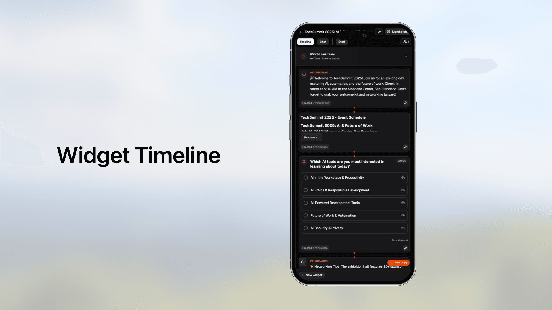 Widget Timeline